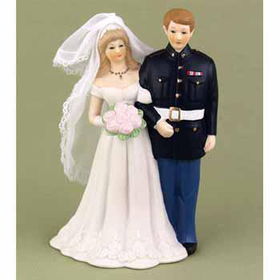 Marines Bride & Groom Figurine Case Pack 1marines 