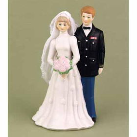 Army Bride & Groom Figurine Case Pack 1army 