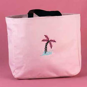 Pink Palm Tree Tote Bag Case Pack 1pink 