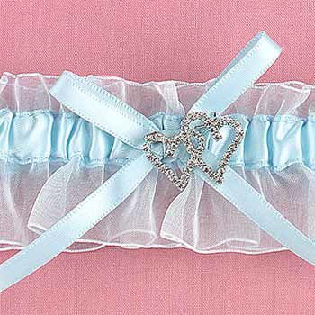 Blue Crystal All My Heart Garter Case Pack 1blue 