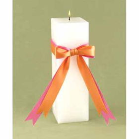 Fuchsia & Orange Darling Duo Unity Candle Case Pack 1fuchsia 