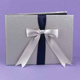 Navy & Silver Darling Duo Guest Book Case Pack 1navy 