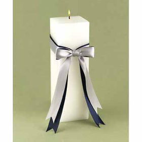 Navy & Silver Darling Duo Unity Candle Case Pack 1navy 