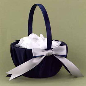 Navy & Silver Darling Duo Flower Basket Case Pack 1navy 