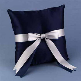 Navy & Silver Darling Duo Ring Pillow Case Pack 1navy 