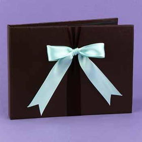 Brown & Aqua Darling Duo Guest Book Case Pack 1brown 