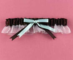 Brown & Aqua Darling Duo Garter Case Pack 1brown 