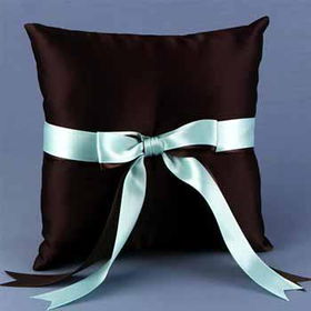 Brown & Aqua Darling Duo Ring Pillow Case Pack 1brown 