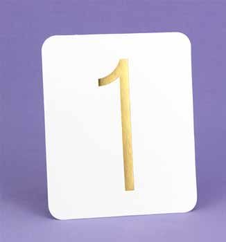 Gold Foil Table Numbers Case Pack 1gold 