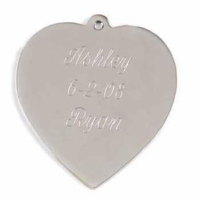 Silver Tone Heart Charm Blank Case Pack 1silver 