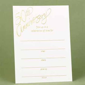 50th Anniversary Celebration Invitations Case Pack 1anniversary 