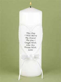 This Day I Marry Lace Unity Candle Set Case Pack 1day 