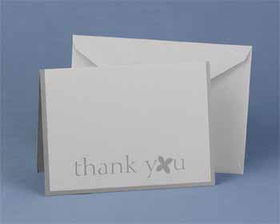 Grey Mod Thank You Cards Case Pack 1grey 