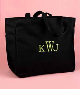 Black Custom Tote Case Pack 1black 