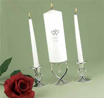 White - All My Heart - Unity Candle Case Pack 1white 