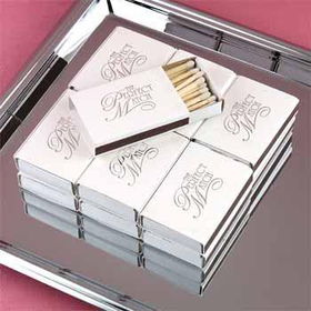 The Perfect Match - Wedding Matchbooks - White Case Pack 1perfect 