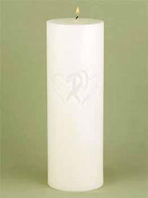 Ivory Linked at Heart Unity Candle Case Pack 1ivory 