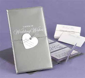 Silver Well Wisher Guest Book Case Pack 1silver 