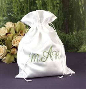 White Personalized Monogram Money Bag Case Pack 1white 