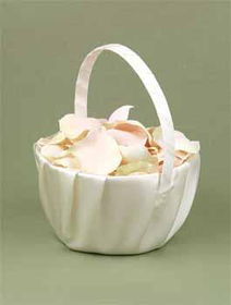 Ivory Satin Basket Case Pack 1ivory 