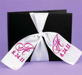 Personalized Ribbon Guest Book Case Pack 1personalized 