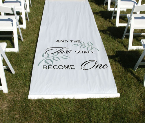 Two Shall Become One Aisle Runner Case Pack 1two 