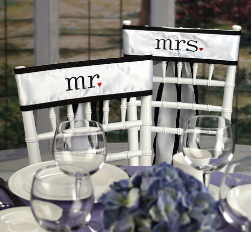 Together Mr. & Mrs. Chair Sashes Case Pack 1mrs 