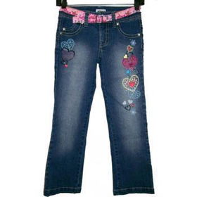 Girls 4-6X Belted Denim Case Pack 12