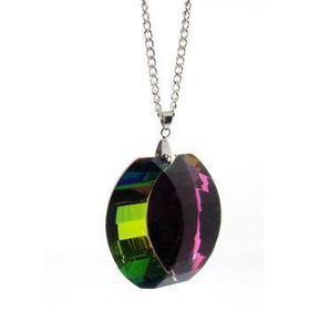 Oval 3D Prism Necklace Case Pack 1oval 