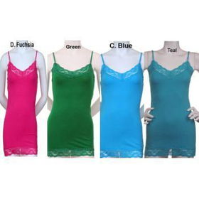 Junior Plus Size Long v-neck camisole tank top Case Pack 24junior 