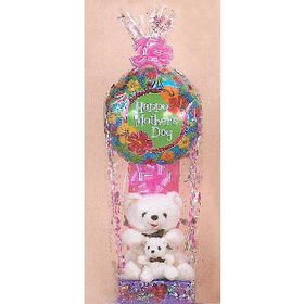 Mother and Baby Bear with Balloon Case Pack 4mother 