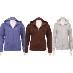 Womens Plus Size hooded zip front fleece Case Pack 12womens 