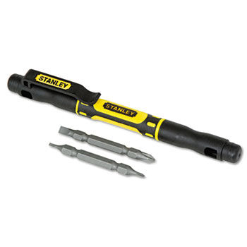 Stanley 66344 - 4-in-1 Pocket Screwdriver, Black