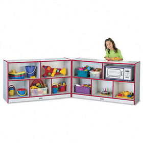 Jonti-Craft 0292JCWW008 - Rainbow Accents Fold-n-Lock Storage Unit, 48w x 15d x 29-1/2h, Redjonti 