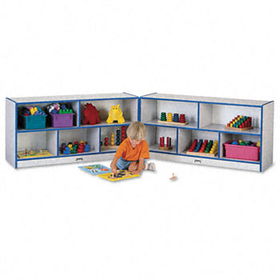 Jonti-Craft 0326JCWW003 - Rainbow Accents Fold-n-Lock Storage Unit, 48w x 15d x 24-1/2h, Bluejonti 