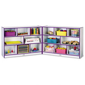 Jonti-Craft 0369JCWW004 - Rainbow Accents Fold-n-Lock Storage Unit, 48w x 15d x 35-1/2h, Purplejonti 