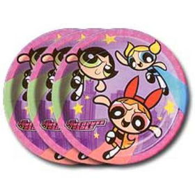 The Powerpuffs Girls Party Plates Case Pack 48powerpuffs 