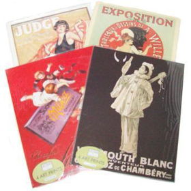 4 Piece 8" X 10" French Postal Art Case Pack 72piece 