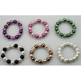 Pearl w/Rondell 4 Combo Color Bracelets Case Pack 12pearl 