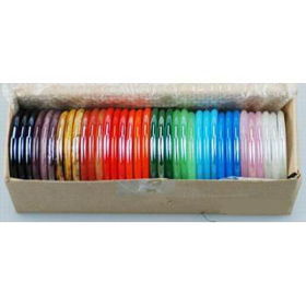 Glass 66MM 12 Color Bangle Bracelets Case Pack 36glass 