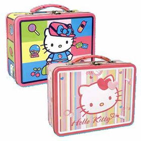 Hello Kitty Embossed Tin Lunch Box In 2 Assortment Case Pack 84kitty 