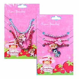 Strawberry Shortcake Charm Bracelet With 3 Icons Case Pack 576strawberry 