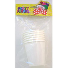 6 Pack White Party Cups Case Pack 72white 