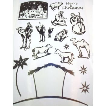 Nativity Scene Window Clings Case Pack 144nativity 