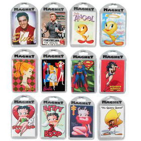 Licensed 3.6X2.6" Magnets In 12 Assorted Designs Case Pack 576licensed 