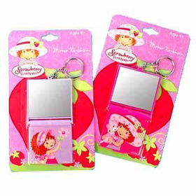 Strawberry Shortcake 2" X 2" Mirror with Keychain Case Pack 576strawberry 