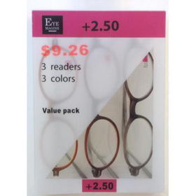 EyeMagine 3 Pack Reading Glasses Case Pack 60eyemagine 