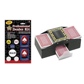 Texas Hold em Dealer Kit - Includes Card Shuffler!