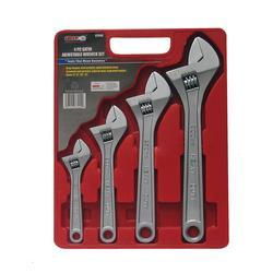 Grip 4 pc Satin Adjustable Wrench Setgrip 