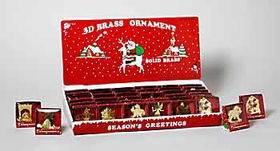 Ornament 3-d Diecut Brass Boxed Case Pack 144ornament 